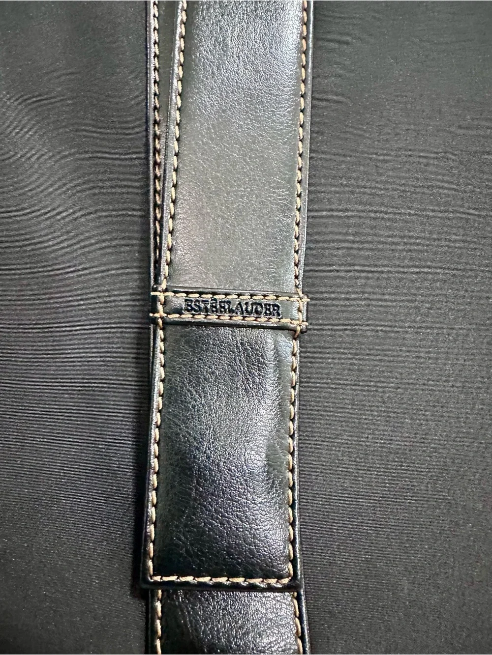Estée Lauder Black Nylon Tote Bag With Mirror Wallet